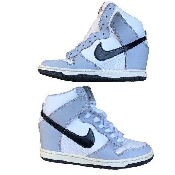 2013 Nike Dunk Sky High 'Wolf Grey' Size 6.5 - Picture 3 of 12